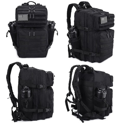 45L Tactical Backpack with Built-In Cooler Black