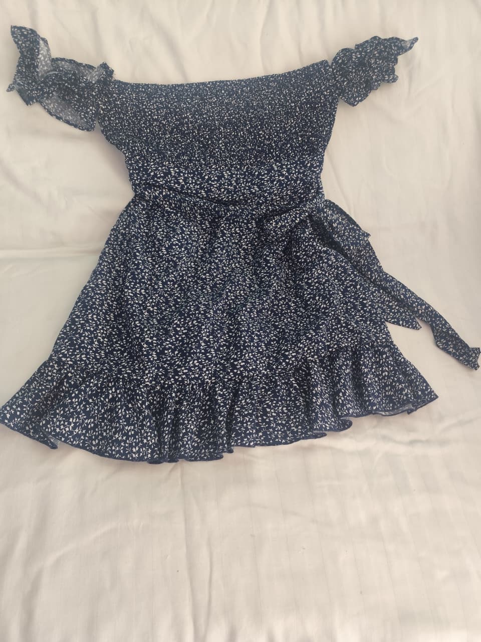 Vestido flores corto