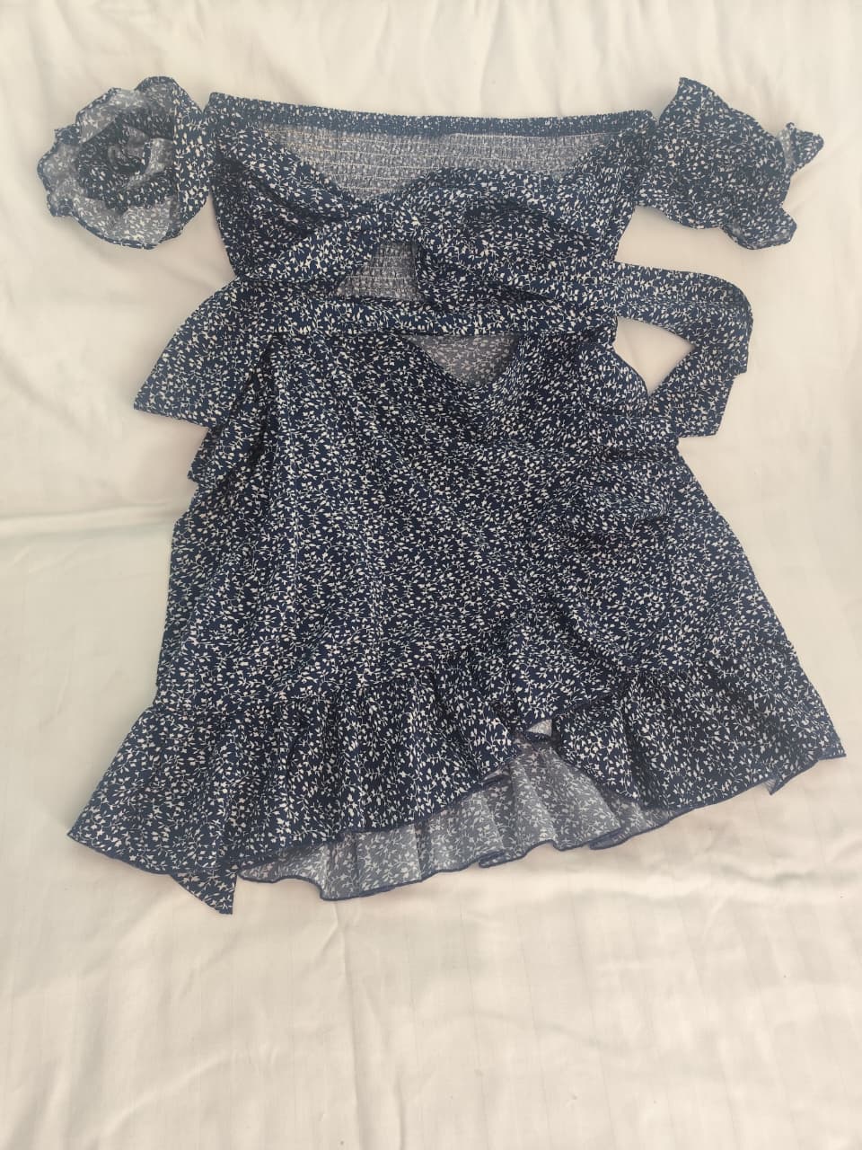 Vestido flores corto