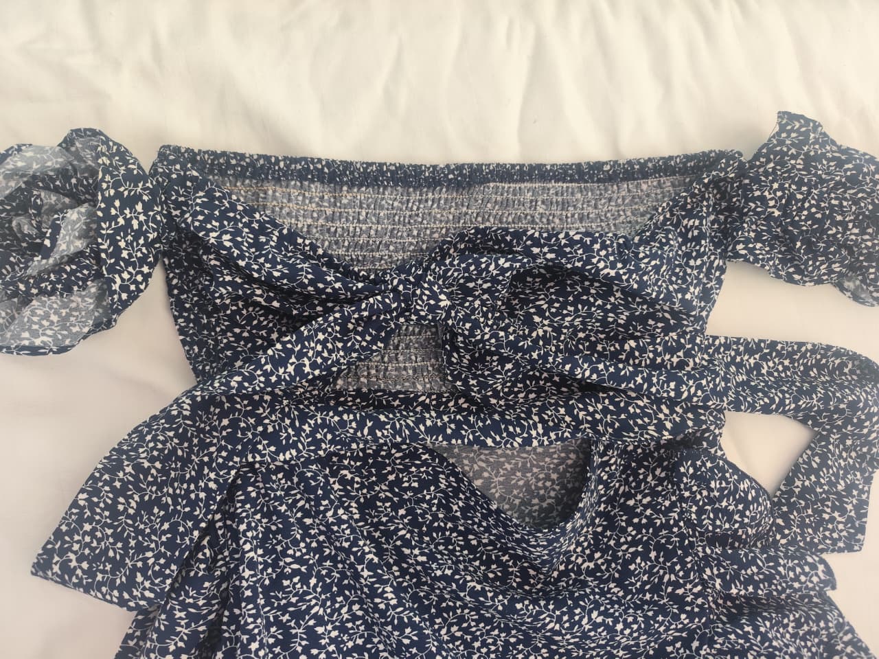 Vestido flores corto